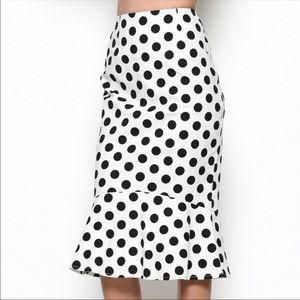Esley Polka dot skirt